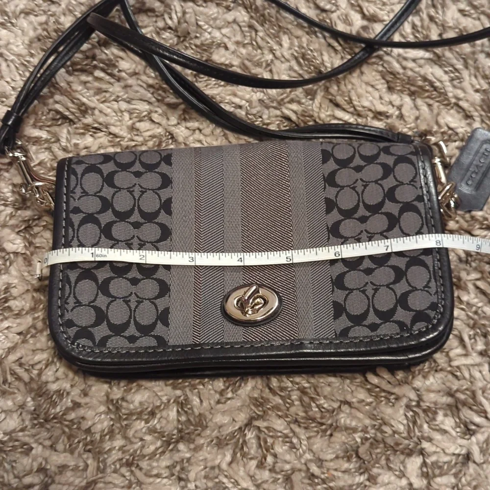 🖤 Coach Legacy Signature Striped Penny Crossbody Bag - Picture 14 of 16